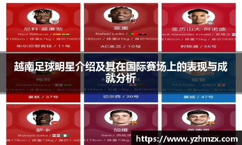 越南足球明星介绍及其在国际赛场上的表现与成就分析